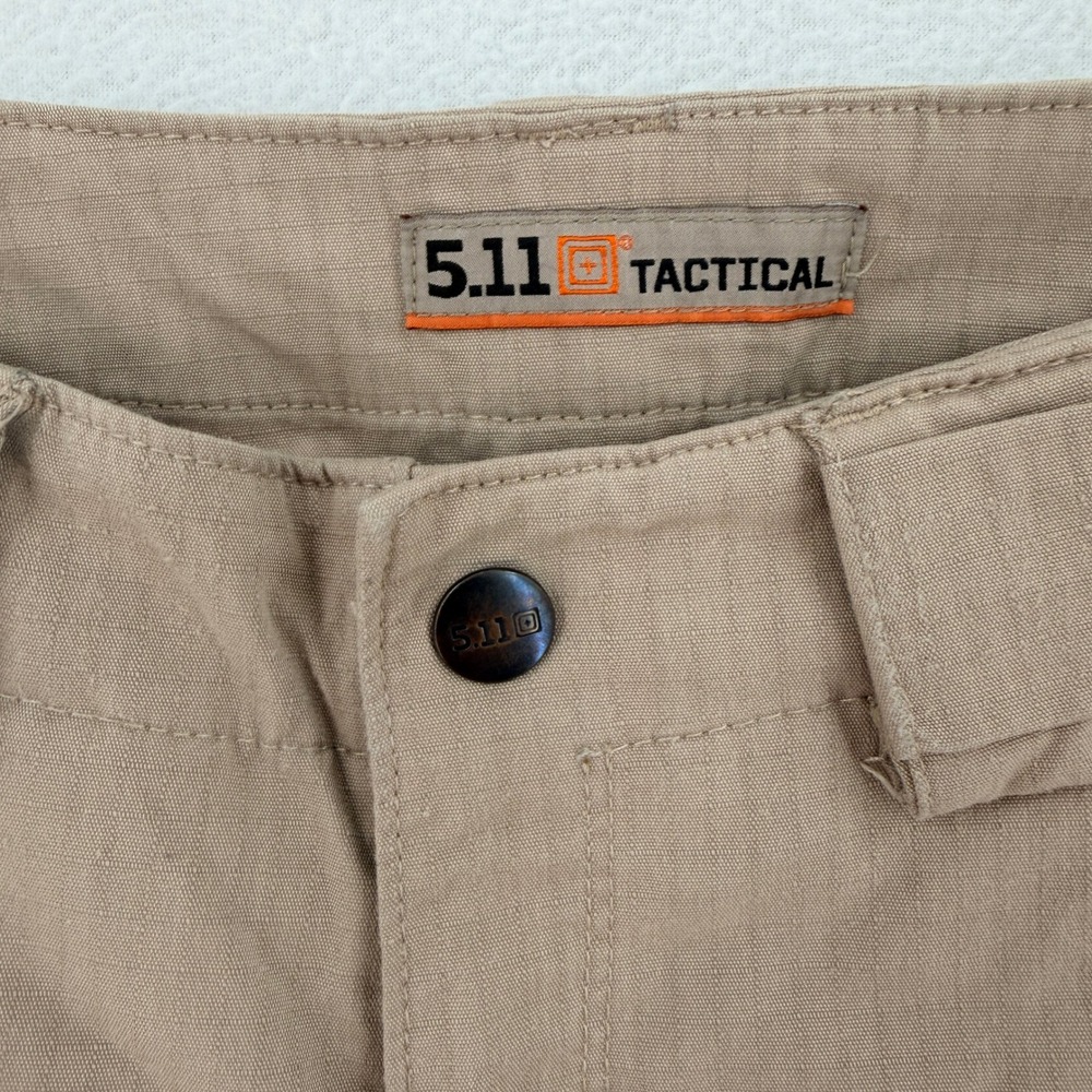 5.11 Tactical Stryke Pants Womens 4 Regular Khaki Tan Ripstop Cargo 64384 Work - Picture 6 of 9